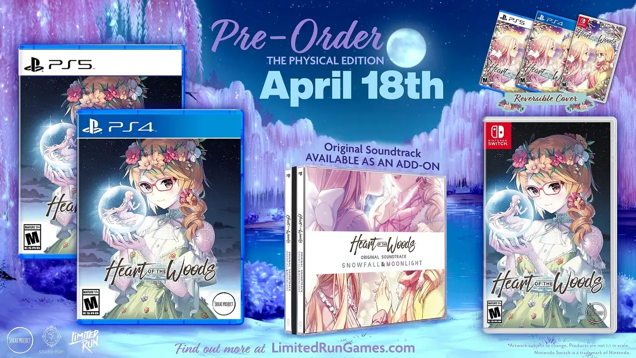 Fantasy Yuri Visual Novel Heart of the Woods to Receive Physical
