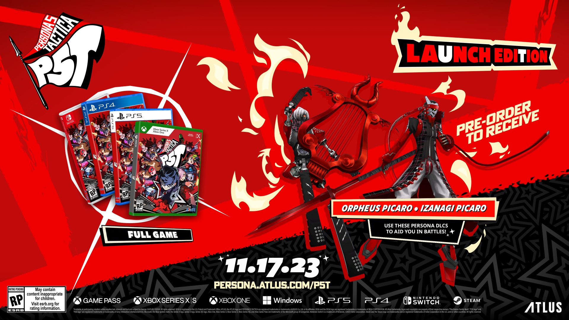 Persona 5 Tactica Pre-Orders Now Available