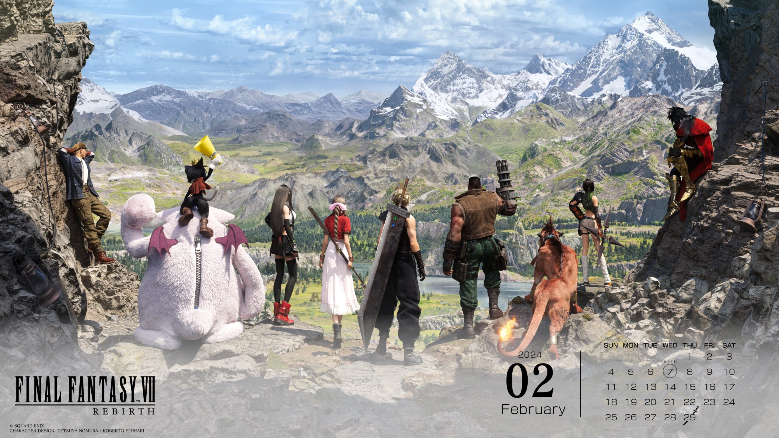 Square Enix partage le fond d'écran de Final Fantasy VII Rebirth de