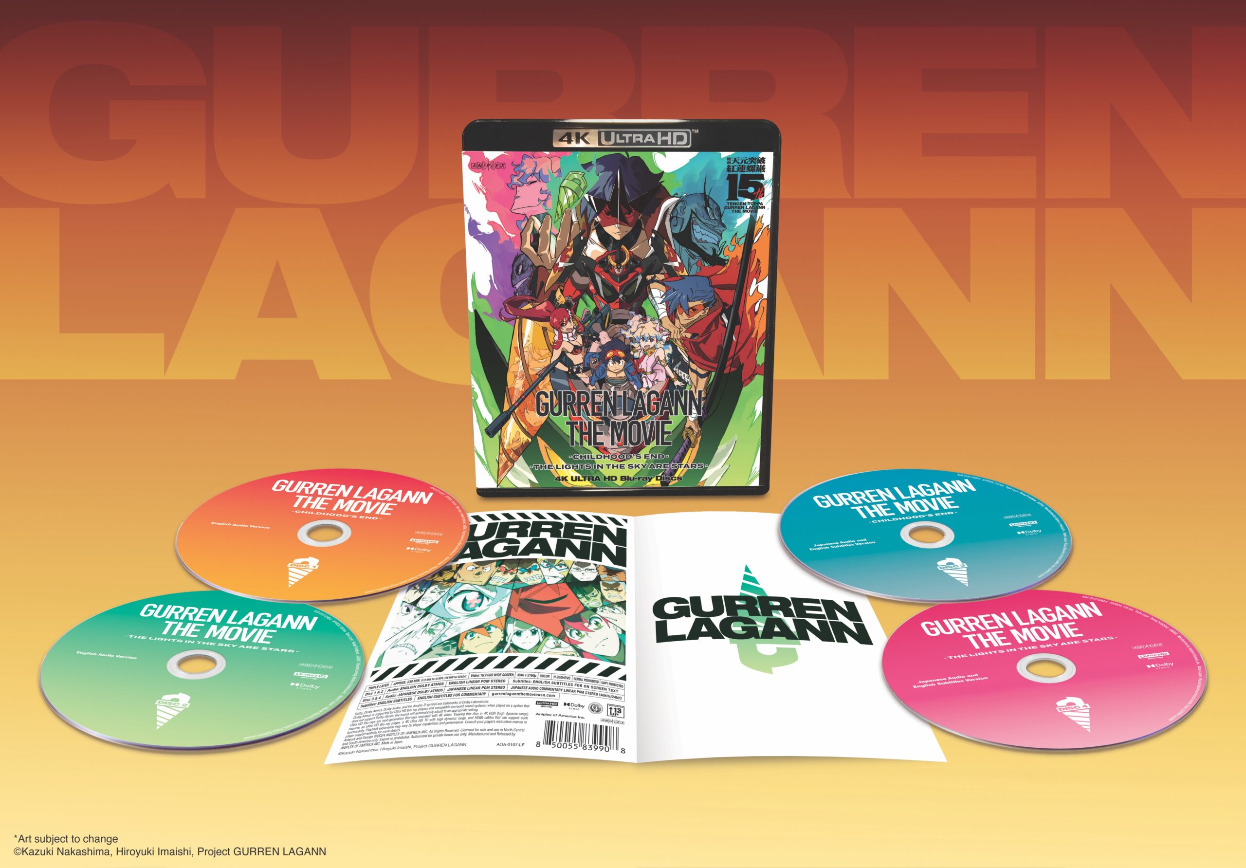 Набор Blu-ray Gurren Lagann The Movie 4K Ultra HD выйдет 2 июля за 136 долларов