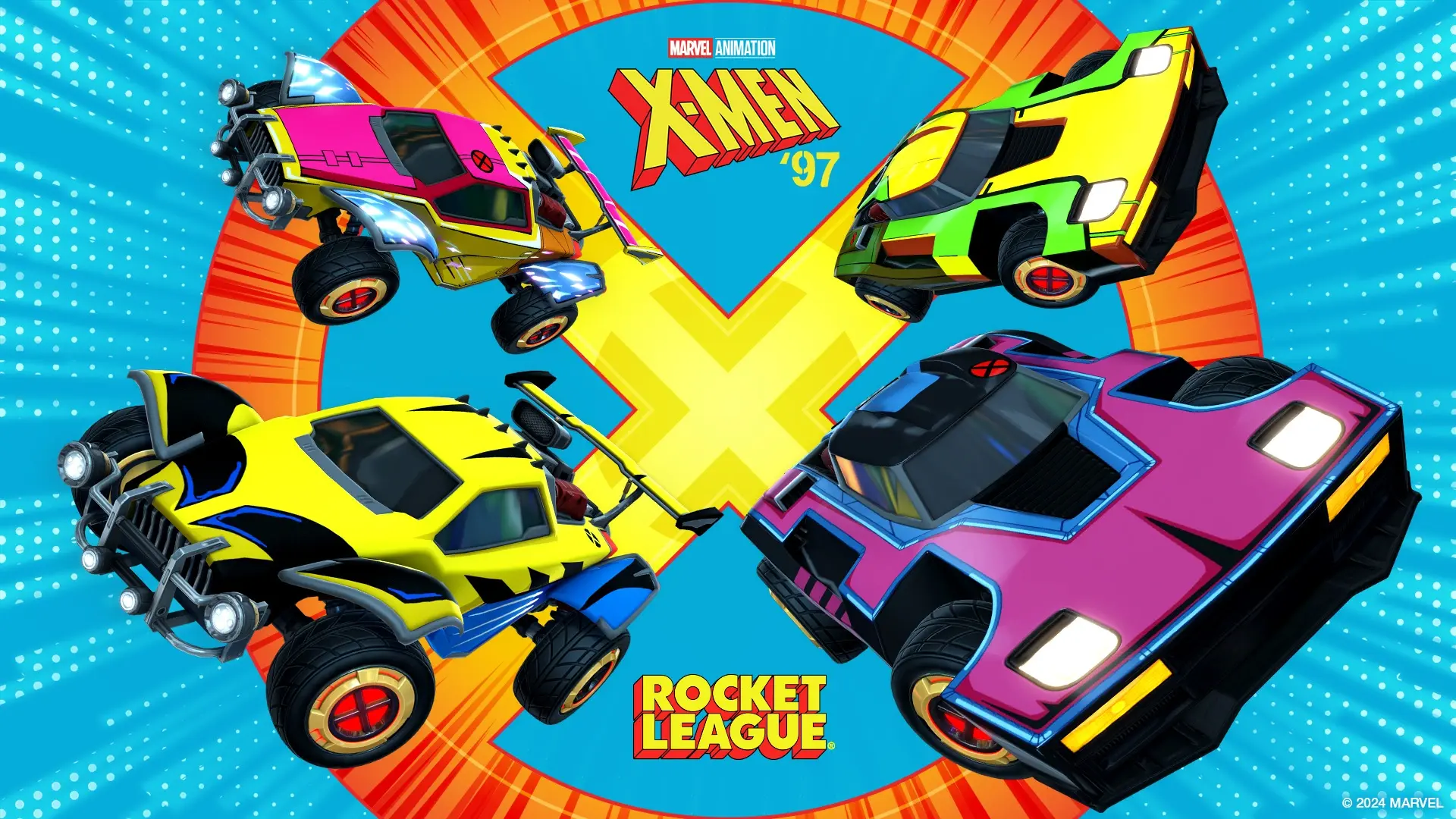 Rocket League объявляет о сотрудничестве с «Людьми Икс 97»