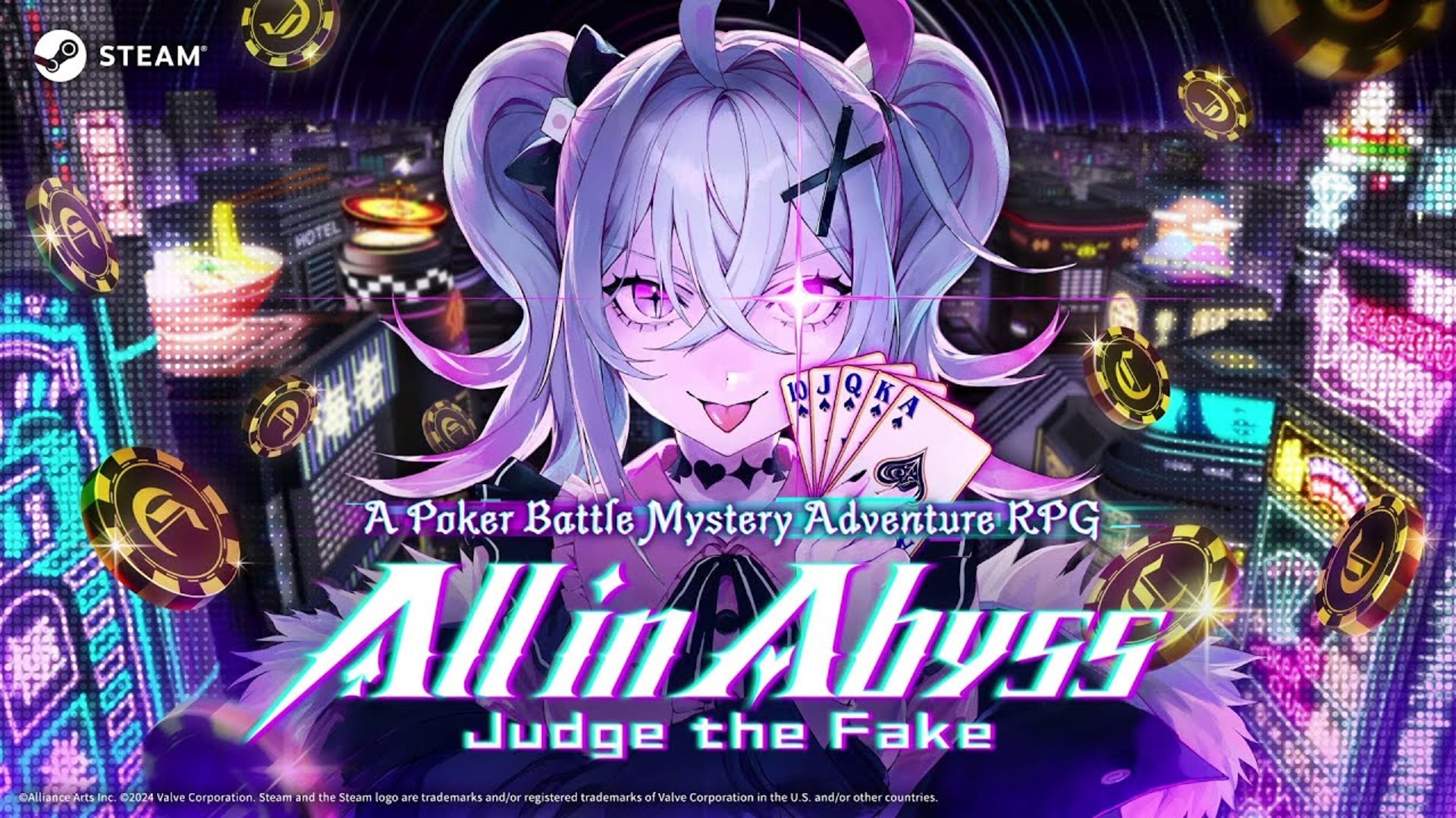 Анонсирована покерная приключенческая ролевая игра All in Abyss: Judge the Fake