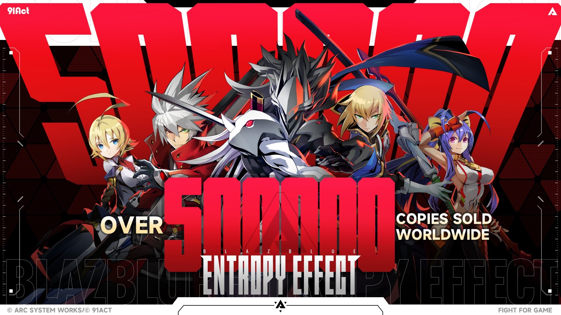 BlazBlue Entropy Effect Surpasses 500,000 Copies Sold