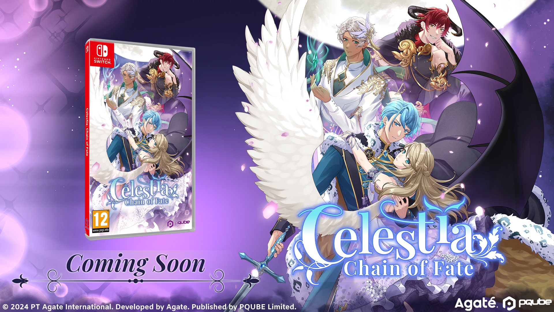 Визуальный роман Отомэ Celestia: Chain of Fate выйдет на Switch и ПК