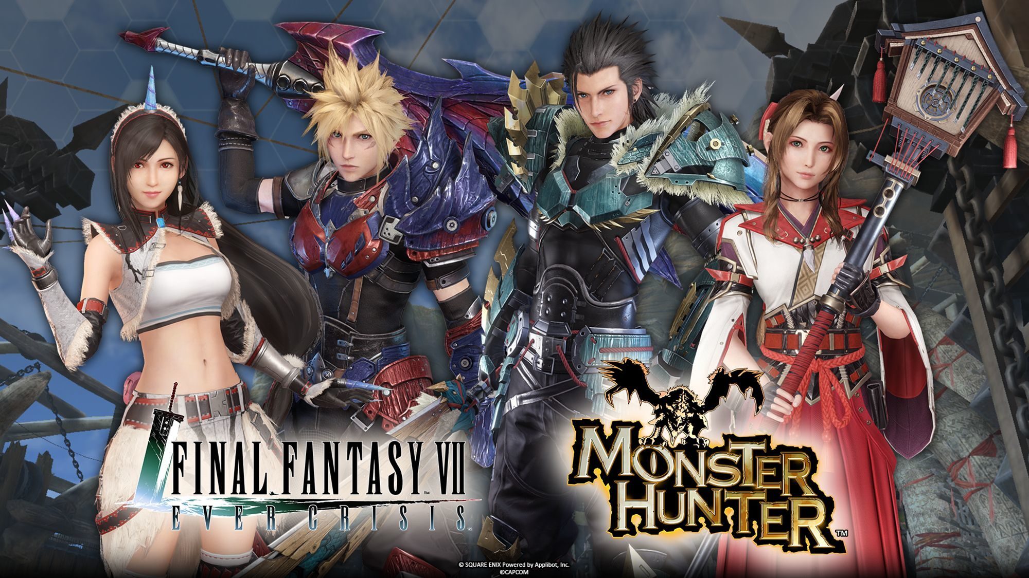 Сотрудничество Final Fantasy VII Ever Crisis и Monster Hunter уже доступно