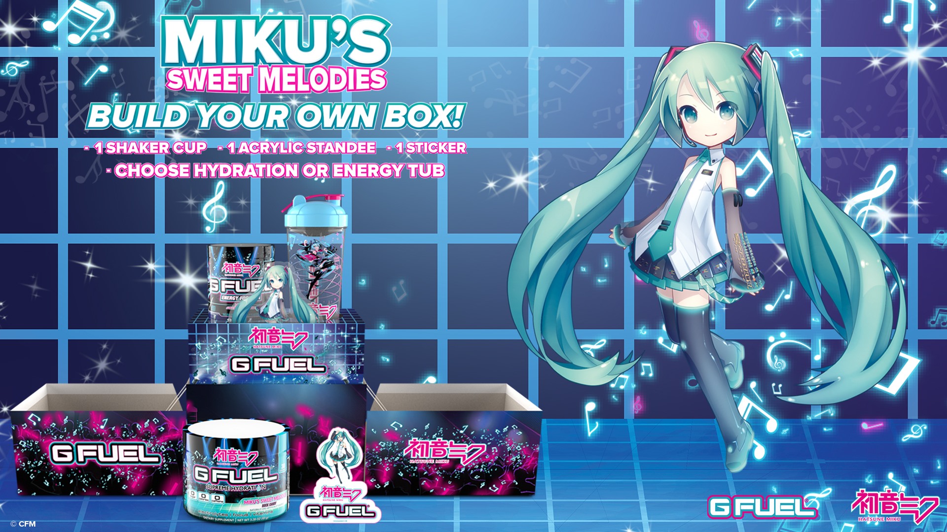 G FUEL Reveals New Hatsune Miku Collection