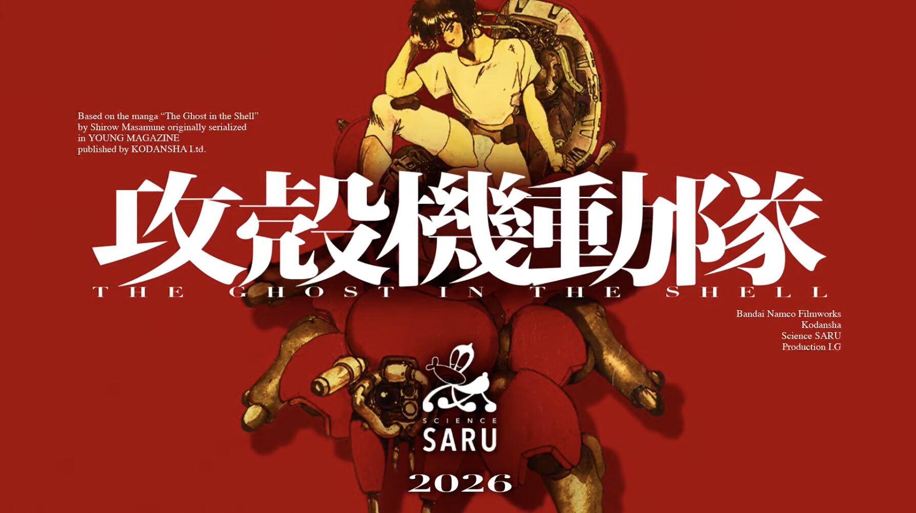 Ghost in the Shell Anime Announced by Science Saru