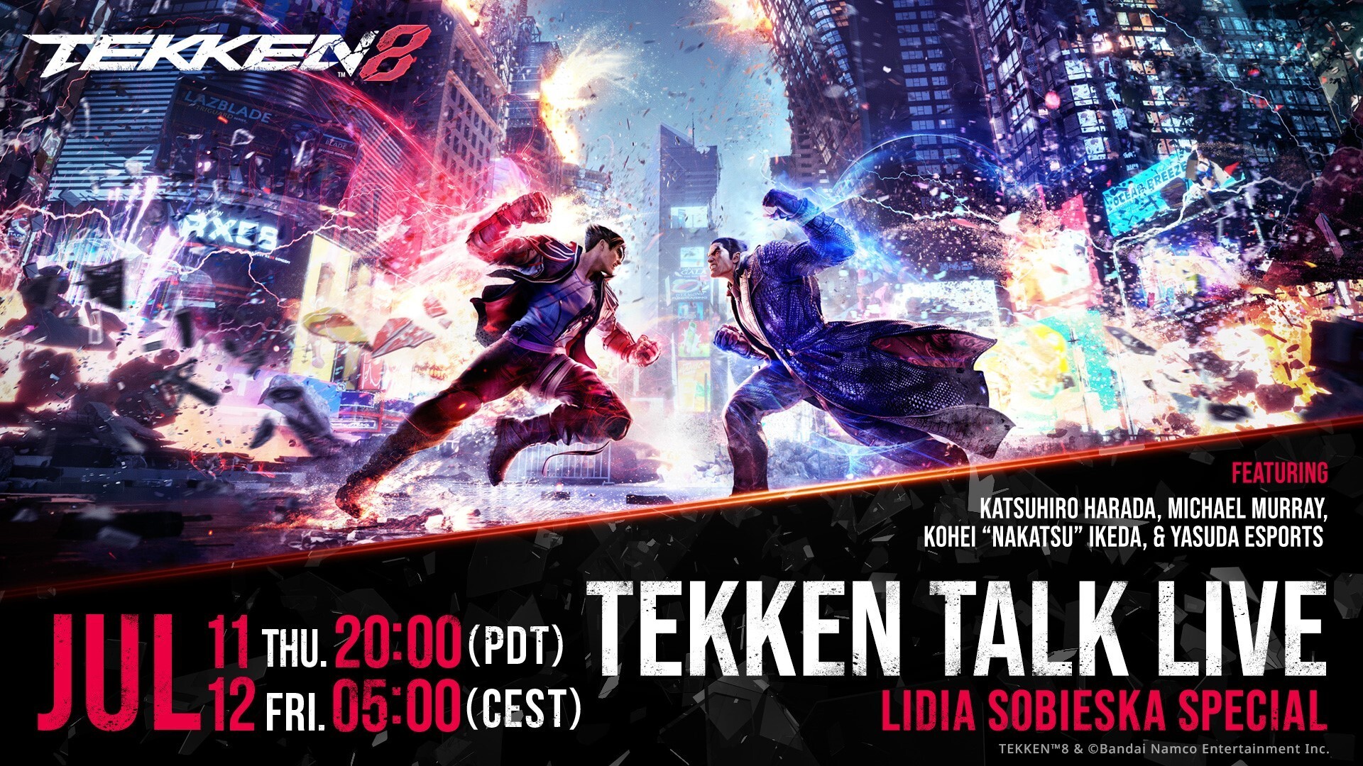 В следующем Tekken Talk Live примет участие Лидия Собеска для Tekken 8