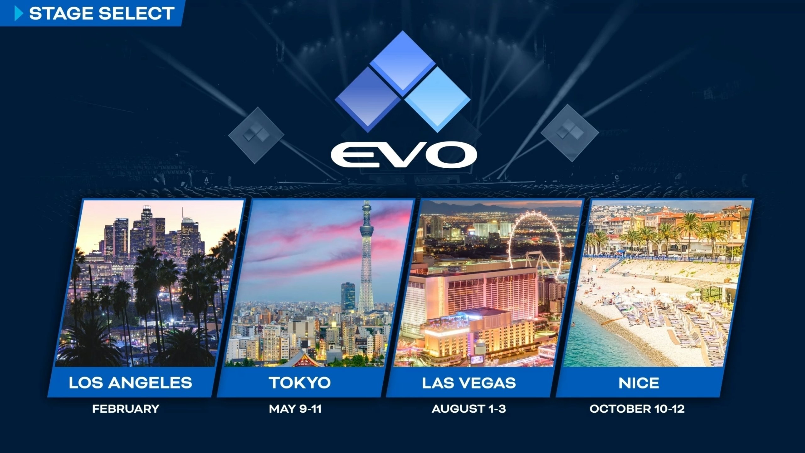 EVO 2025はロサンゼルス、東京、フランス、ラスベガスで開催されます Gamingdeputy Japan