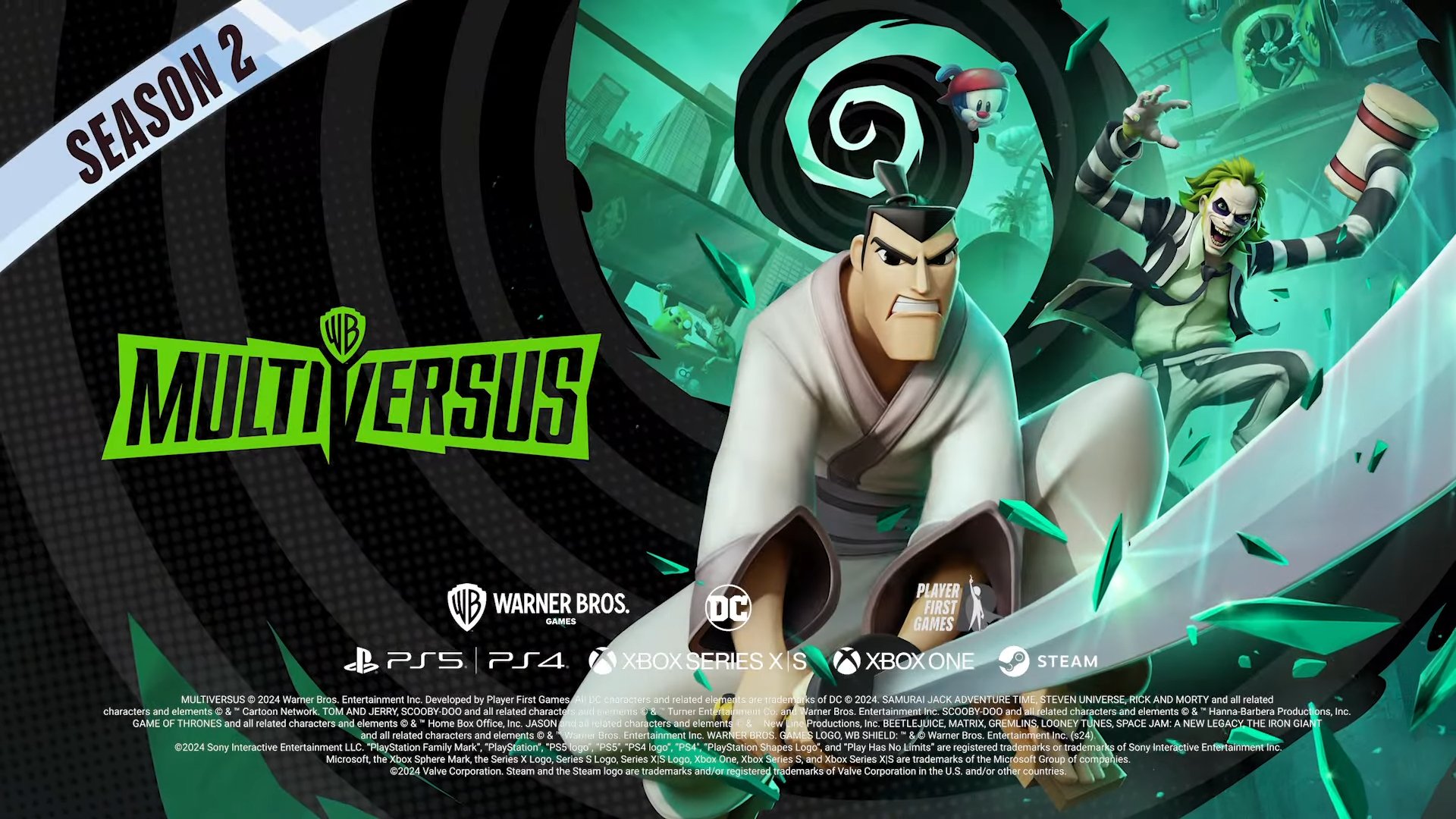 MultiVersus Reveals Trailer for Samurai Jack, Teases Beetlejuice and Animaniacs