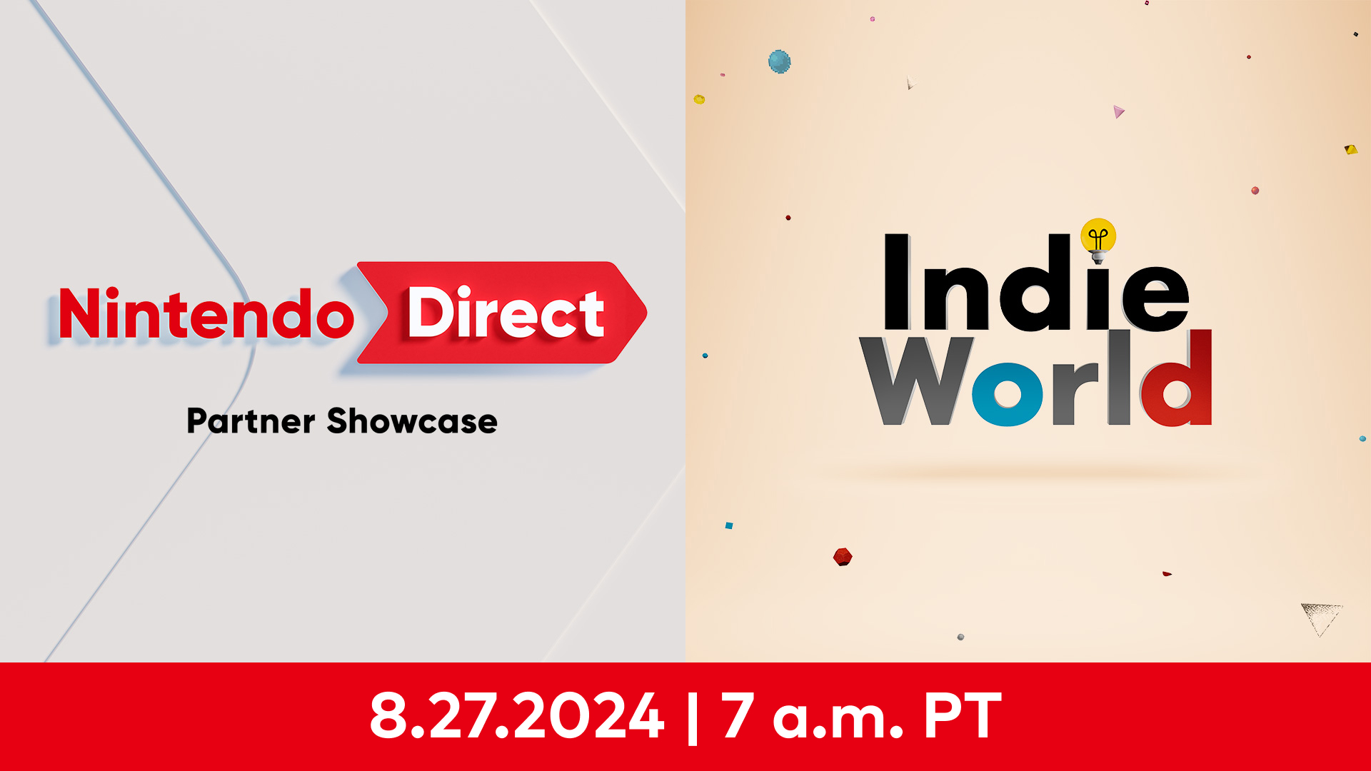 Nintendo Direct Partner Showcase and Indie World Set for August 27