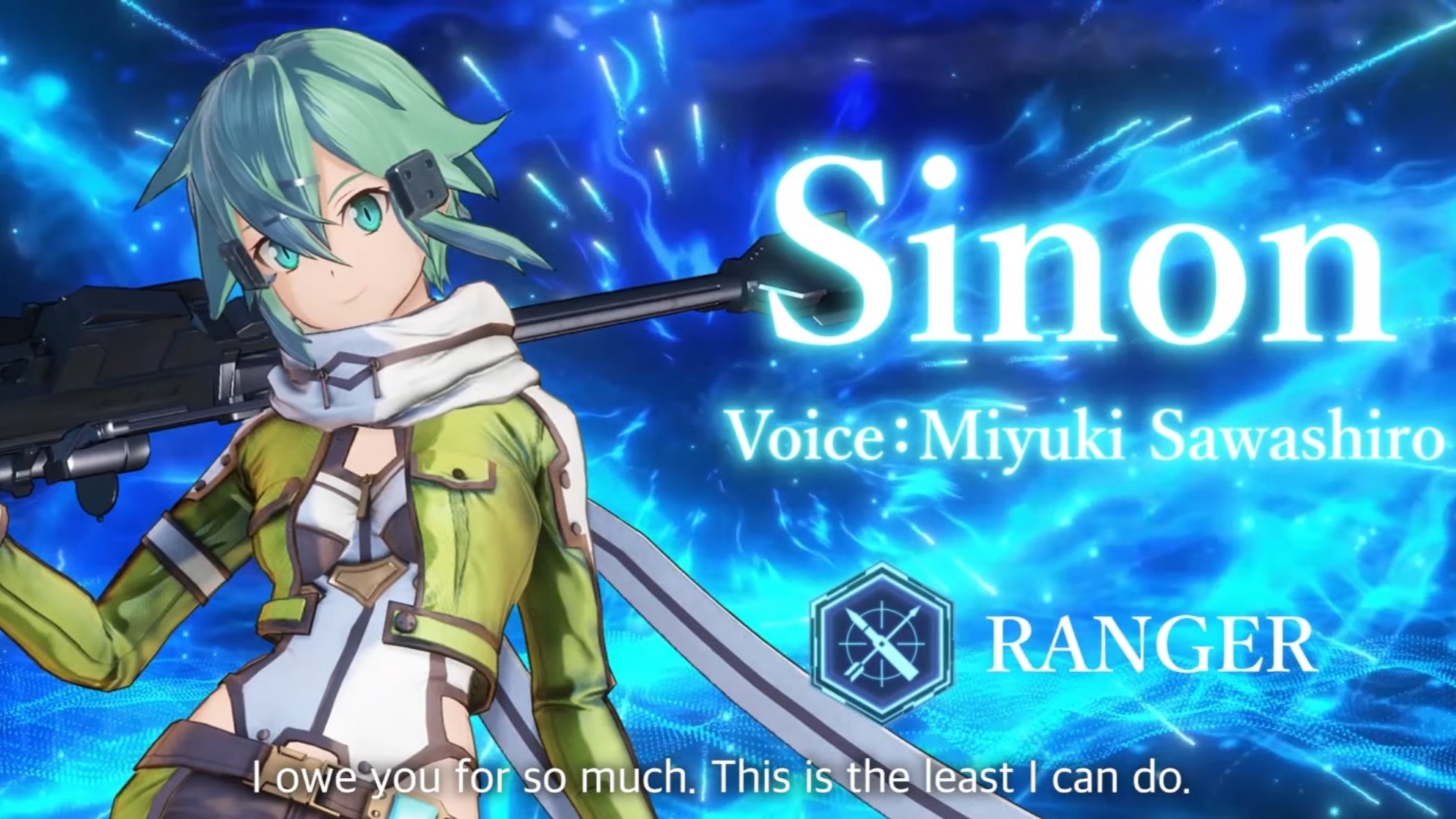 Sword Art Online: Fractured Daydream Trailer Highlights Sinon