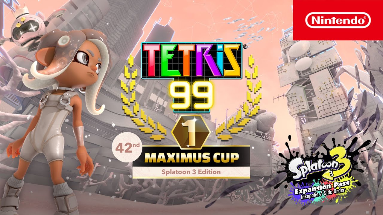 Tetris 99 Announces 42nd Maximus Cup – Splatoon 3 Edition