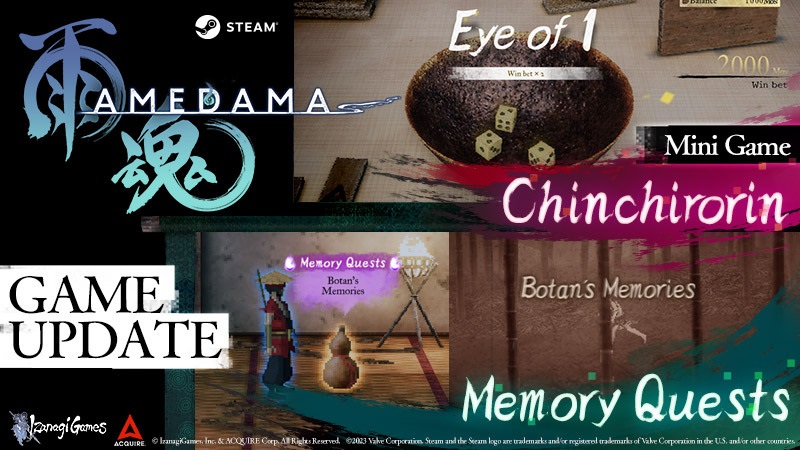 AMEDAMA Update Adds Memory Quests and New Mini-Game