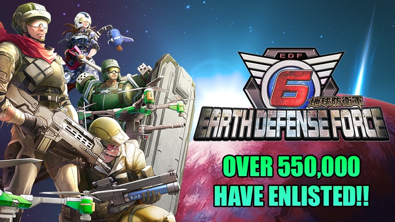 Продажи Earth Defense Force 6 достигли 550 000 копий