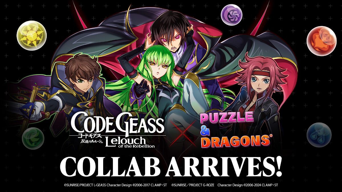 Puzzle & Dragons объявляет о сотрудничестве с Code Geass