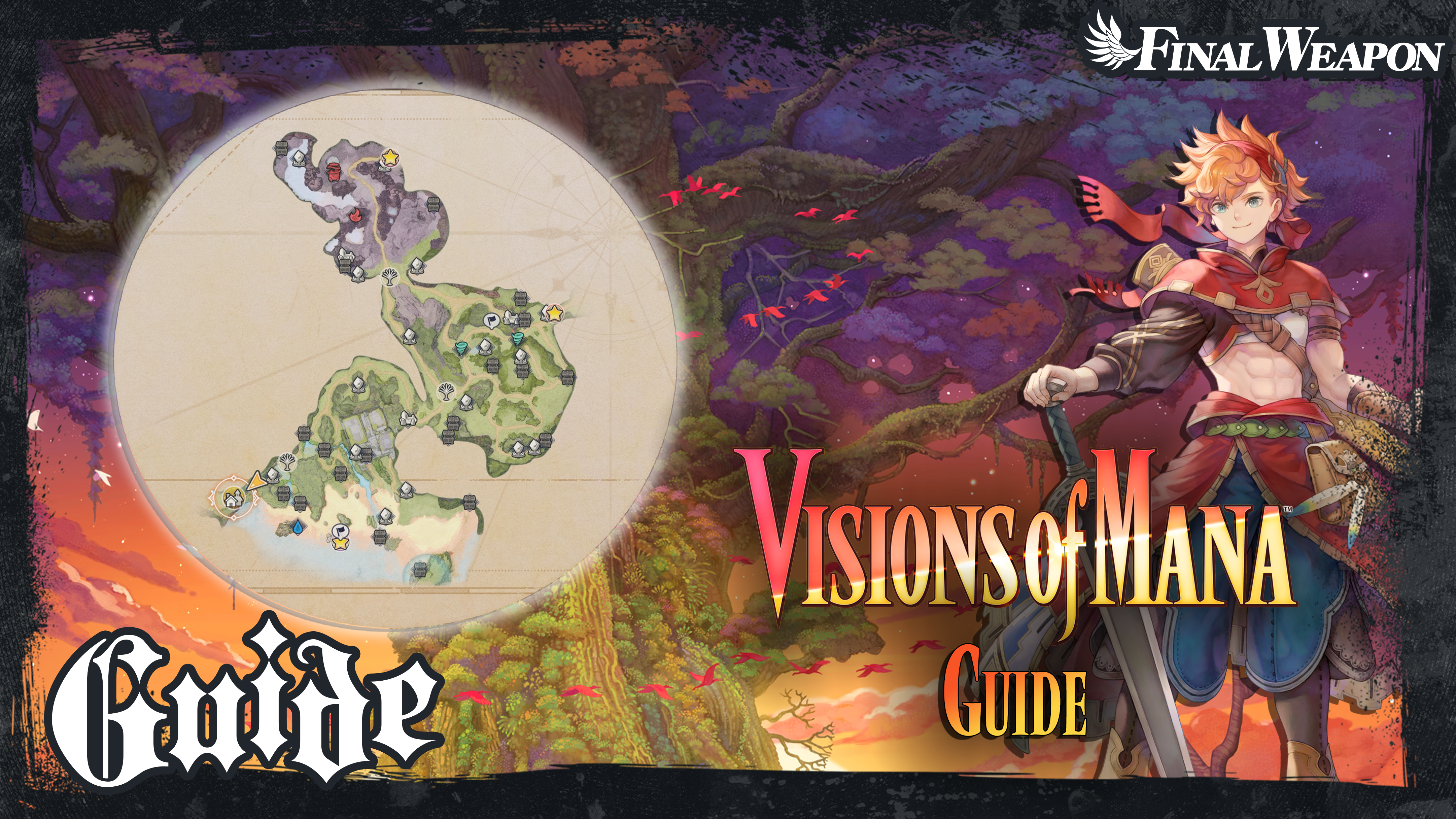 Visions of Mana All Complete Maps Guide