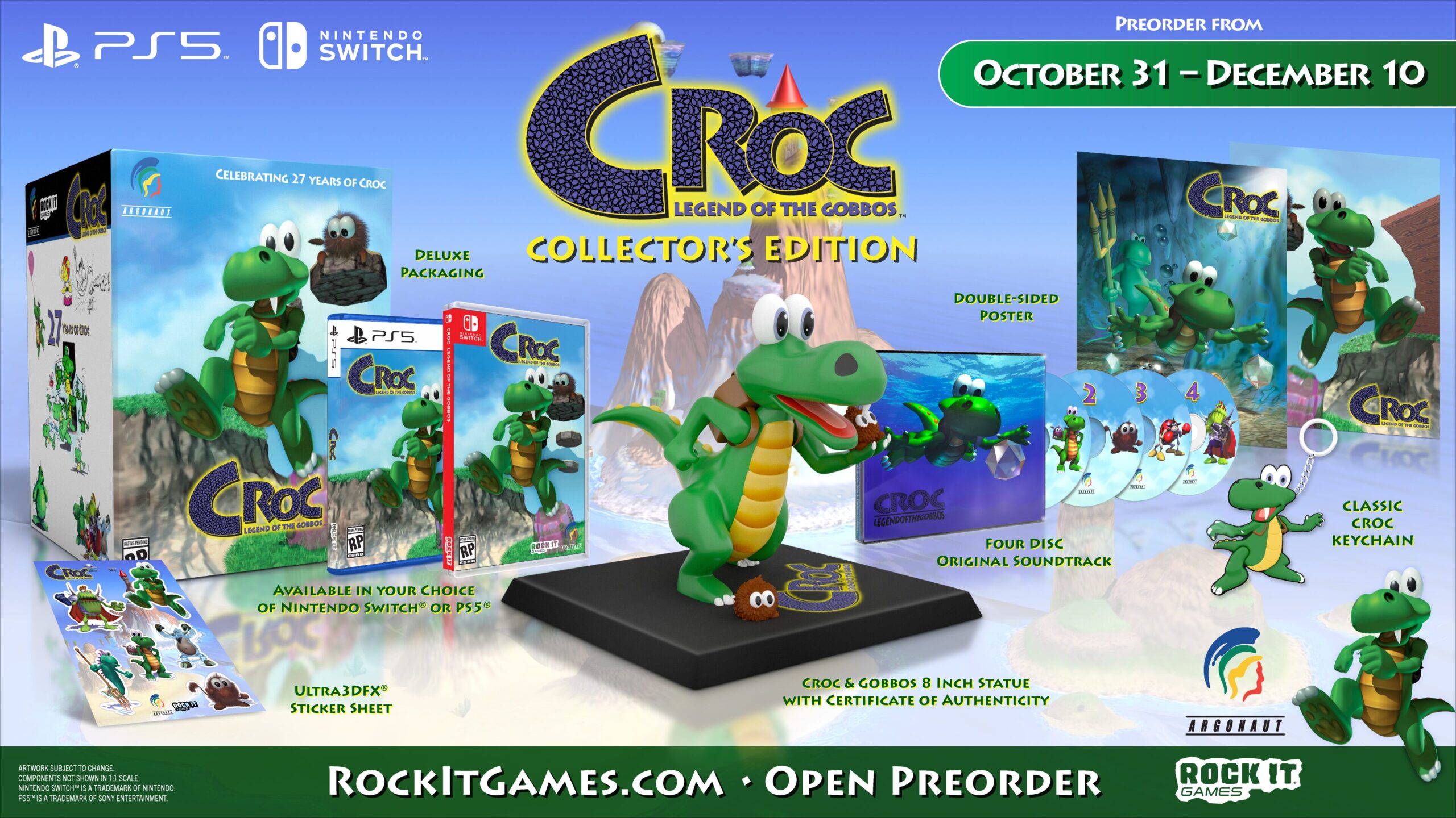 Croc Legend of the Gobbos Physical Edition Announced