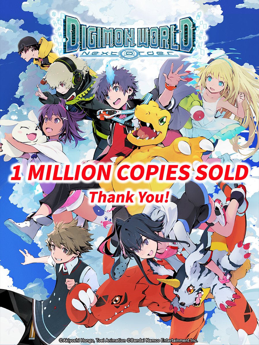 Digimon World: Next Order Surpasses One Million Copies Sold