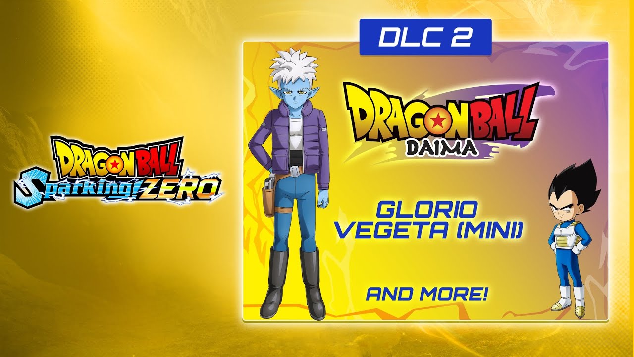 Dragon Ball Sparking! ZERO DLC Characters Glorio and Vegeta (Mini) Announced