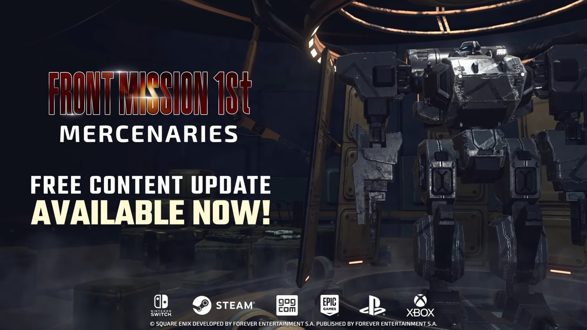 FRONT MISSION 1st: Remake Mercenaries Update is Now Live