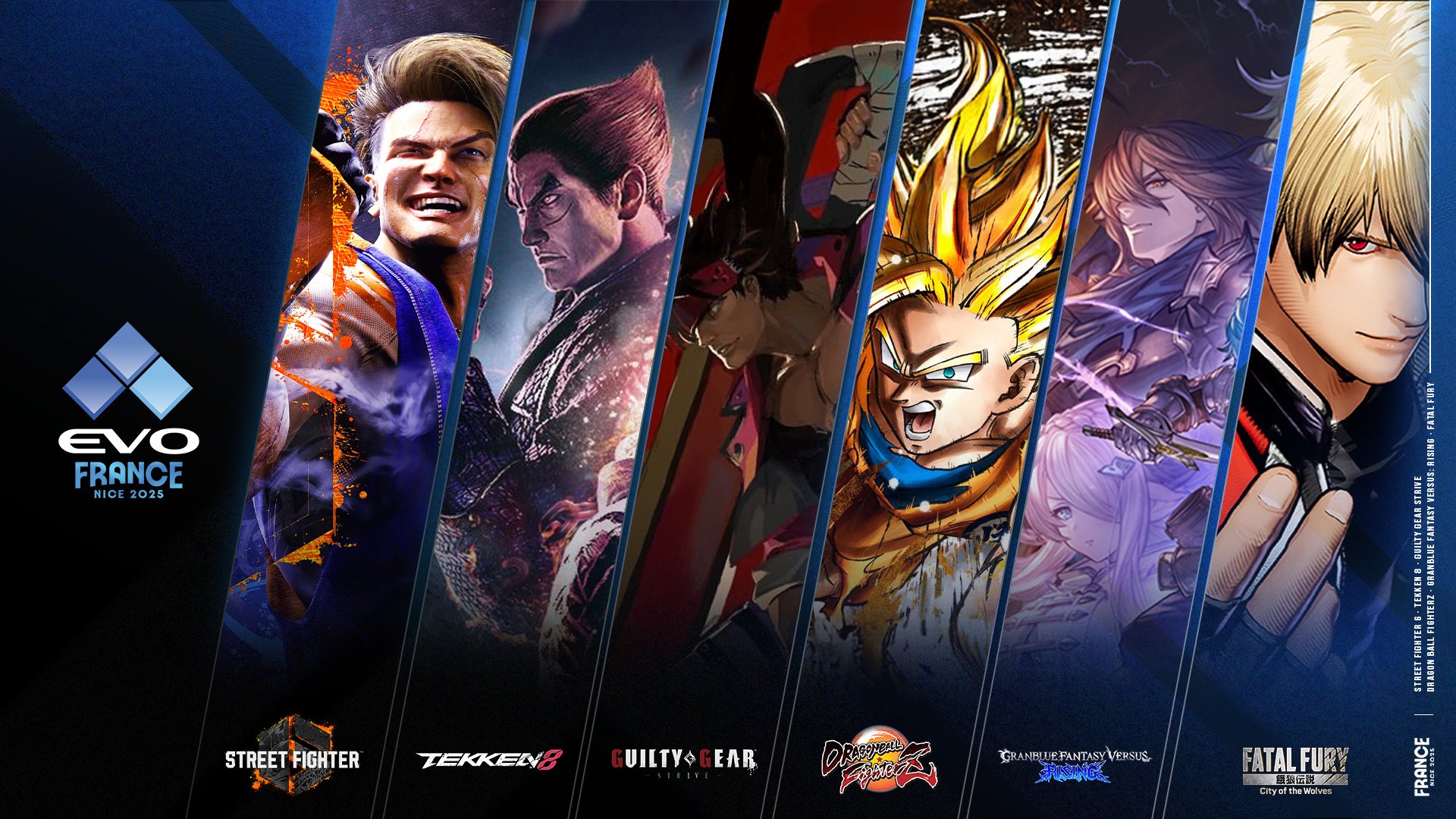 EVO France 2025 Main Games Lineup Revealed