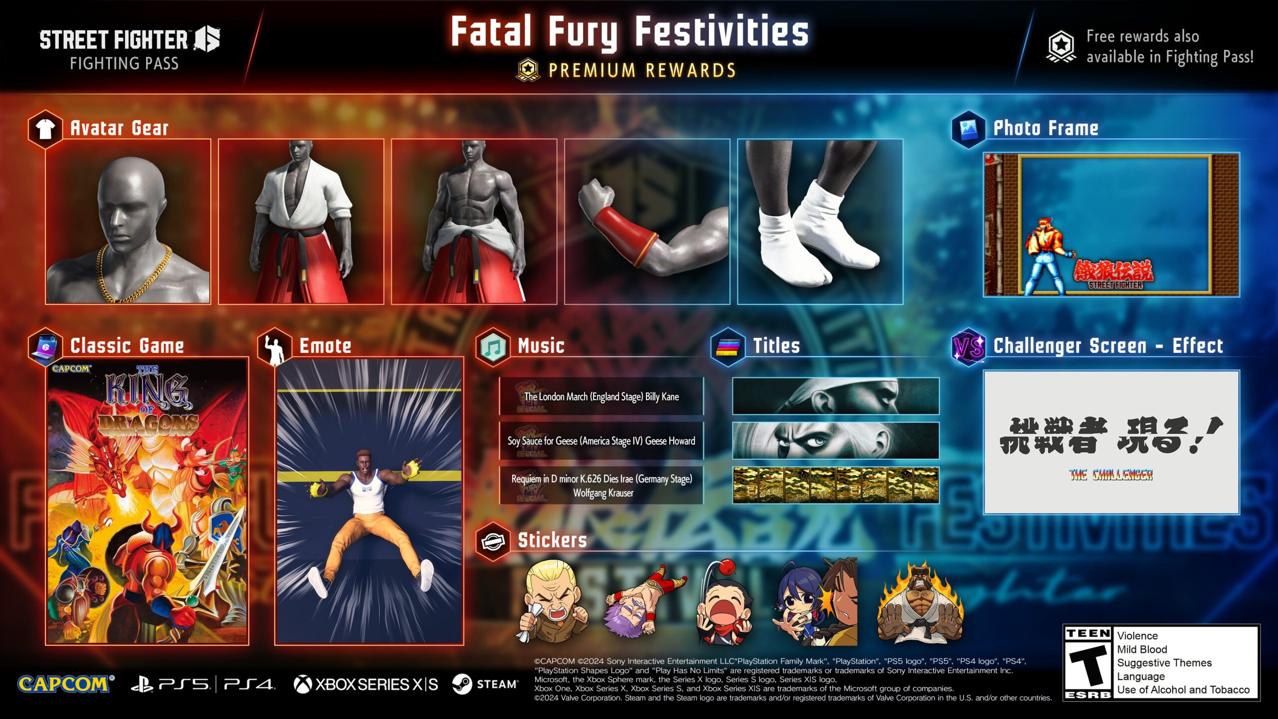 Street Fighter 6 представляет боевой пропуск «Fatal Fury Festivities»