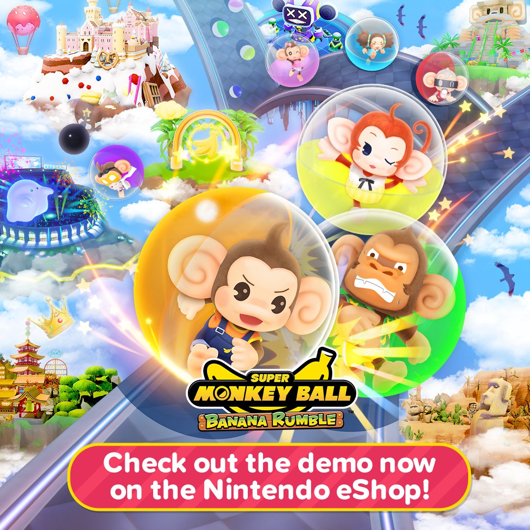 Super Monkey Ball Banana Rumble Demo Now Available