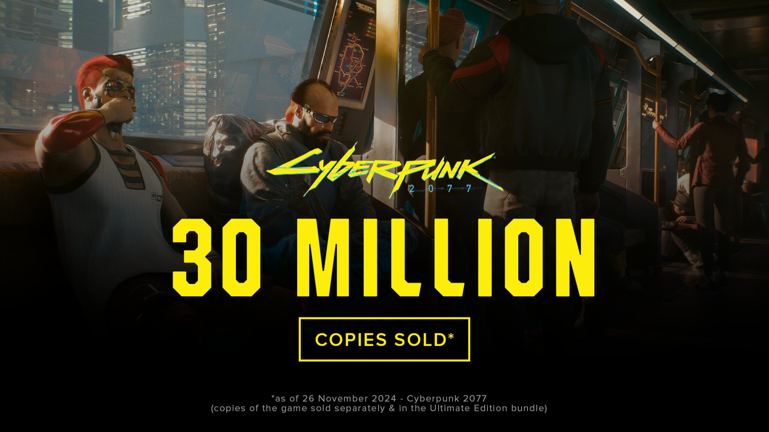 Cyberpunk 2077 продан тиражом в 30 миллионов копий