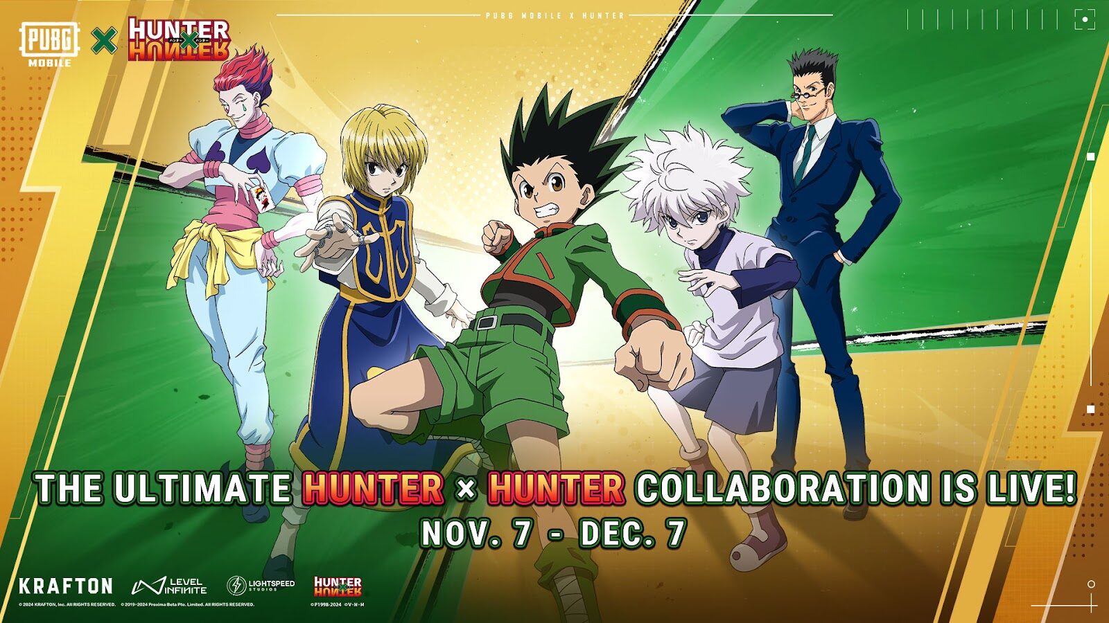 PUBG Mobile and Hunter x Hunter Collaboration Released