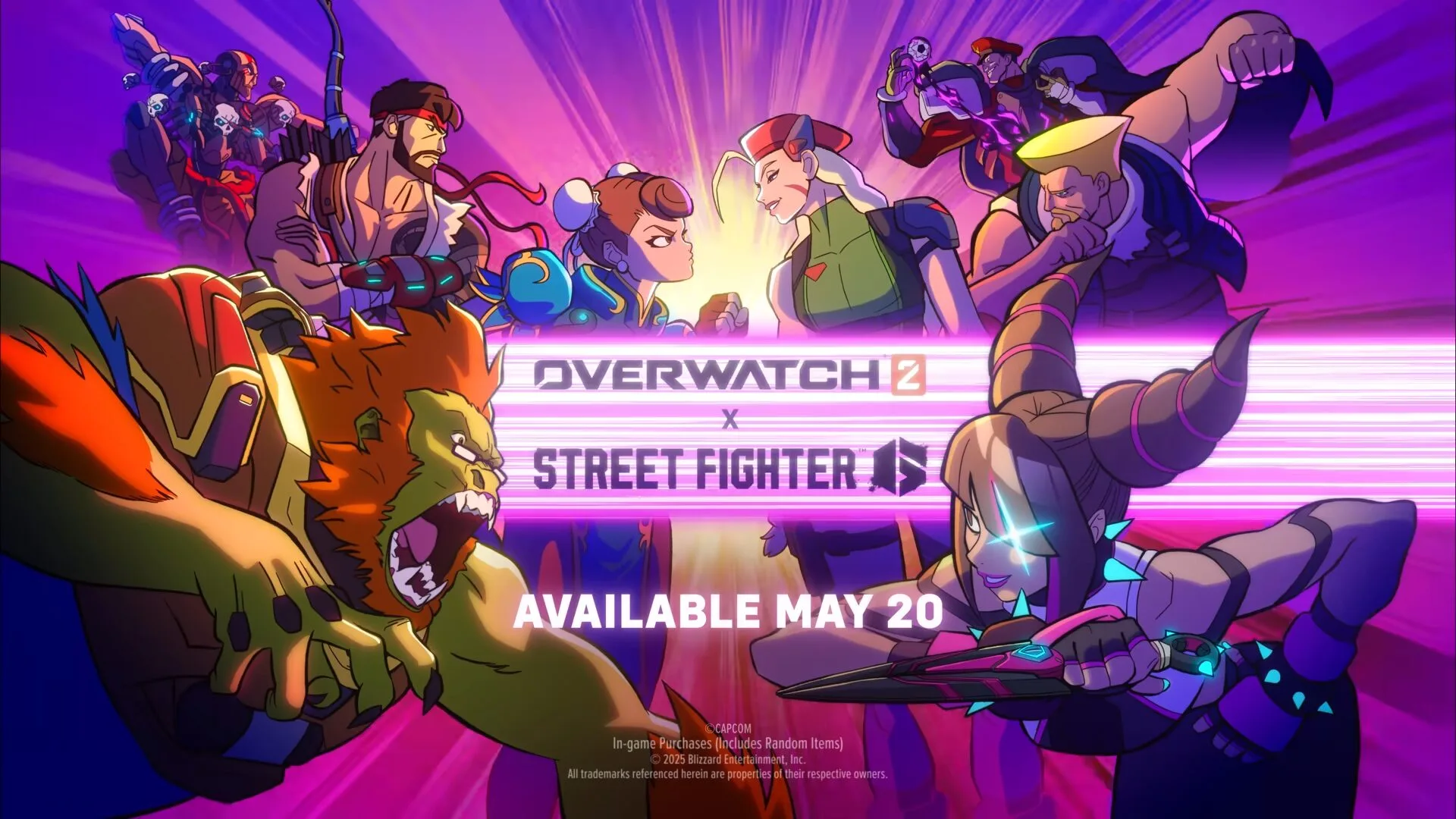 Współpraca Overwatch 2 i Street Fighter 6 wystrzeliwuje 20 maja