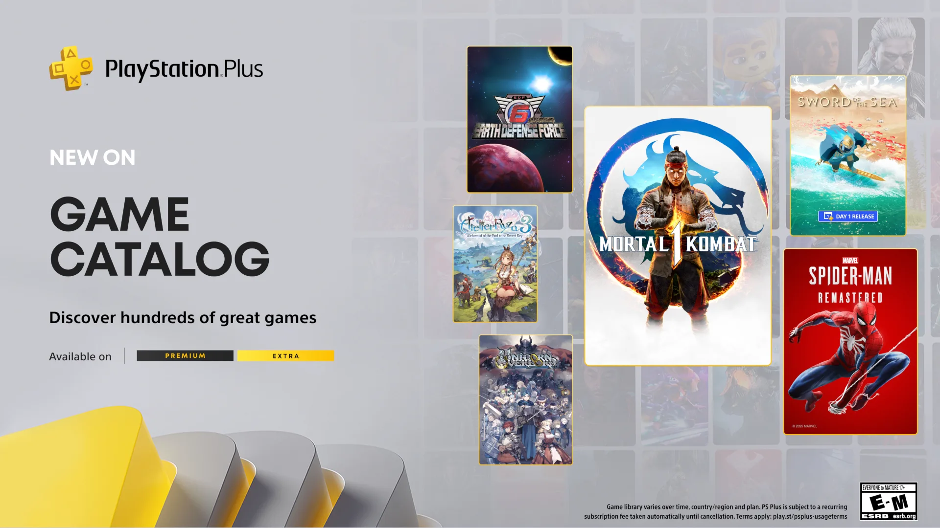 PlayStation Plus Extra and Premium Game Catalog for August 2025 Revealed