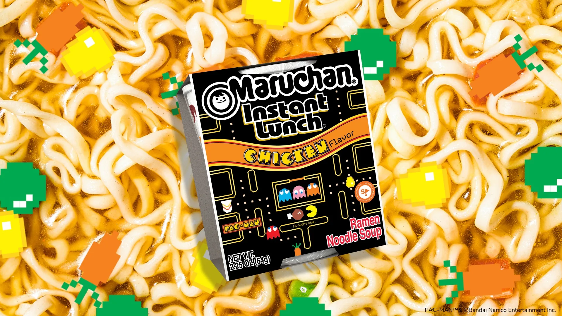 Chicken Pac Pac PAC-MAN WORLD 2 Re-PAC Collaborates with Maruchan