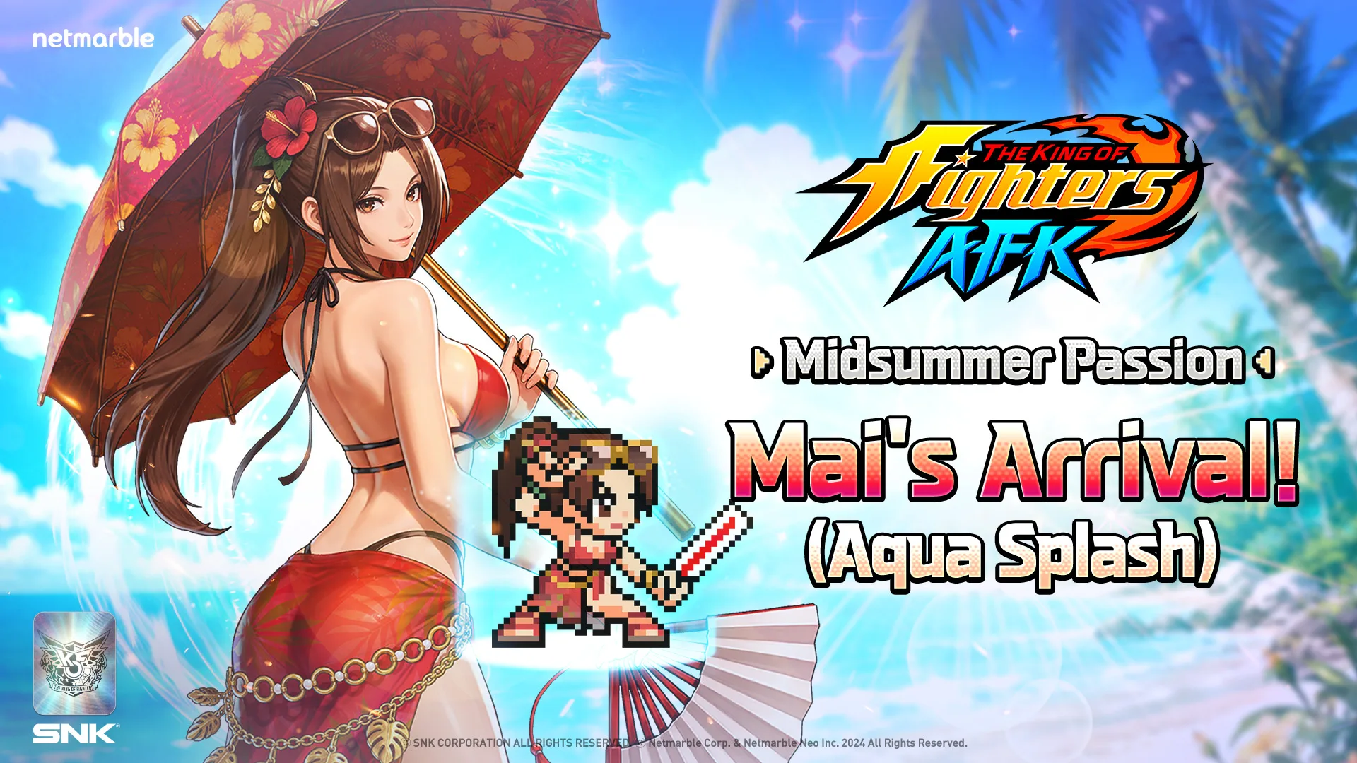 Aktualizacja AFK THE KING OF FIGHTERS dodaje Mai Shiranui w stylu Aqua Splash
