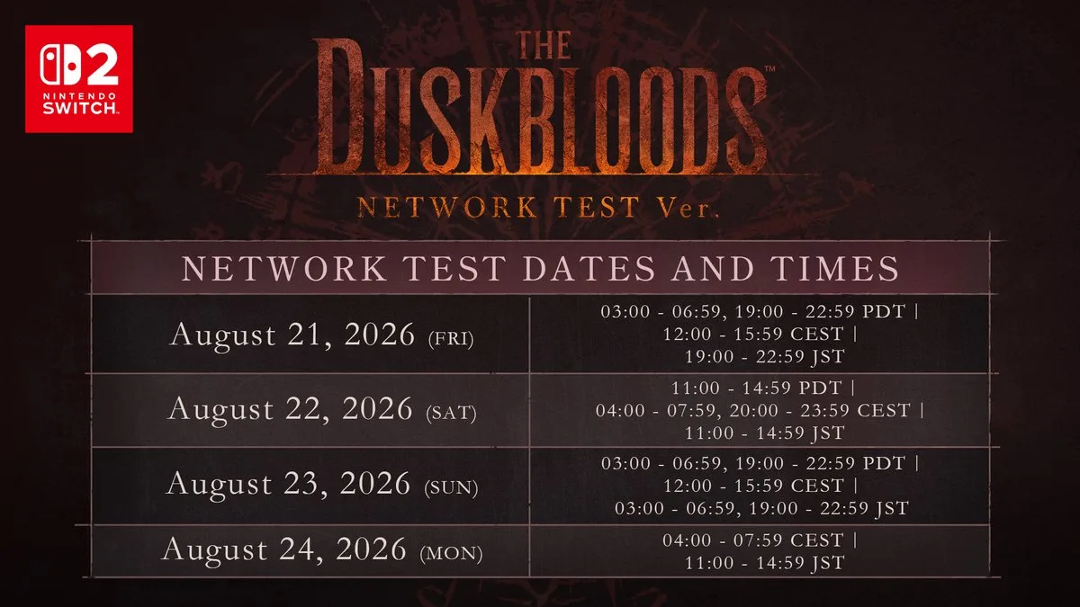 Test zamkniętej sieci Duskbloods rozpoczyna się 21 sierpnia