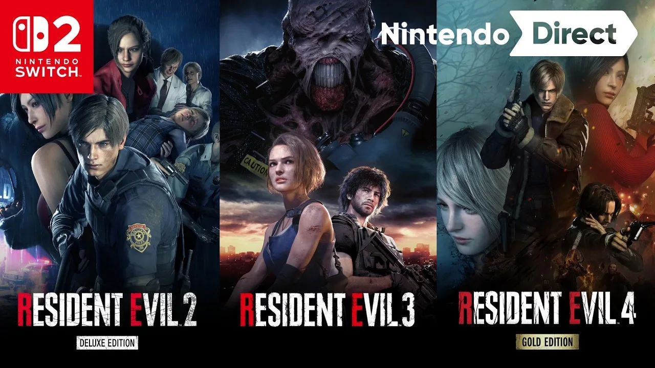 Resident Evil 2/3/4 Coming to Switch 2 on October 16